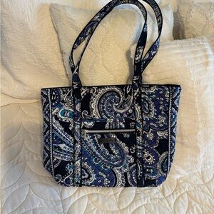 Vera Bradley deep night paisley small Vera tote